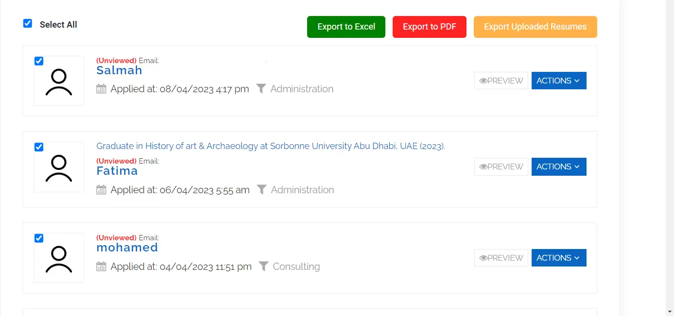 NEW: Export Original CV 1